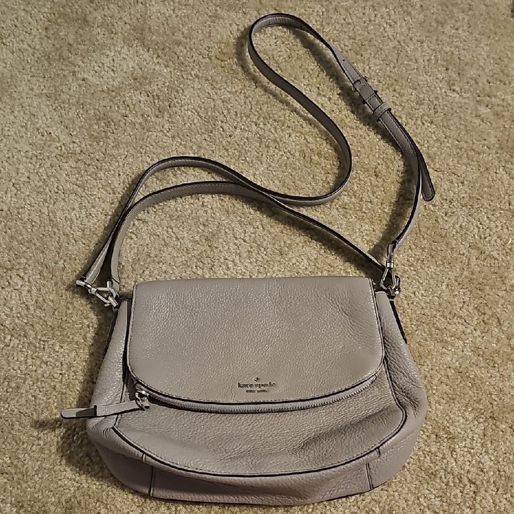 Kate Spade Light Gray Crossbody Bag